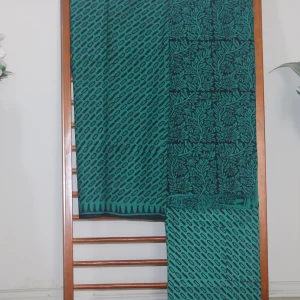 Hand Block Printed Coloured Dress Material (Unstiched) - 120