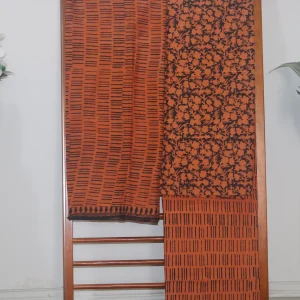 Hand Block Printed Coloured Dress Material (Unstiched) - 121