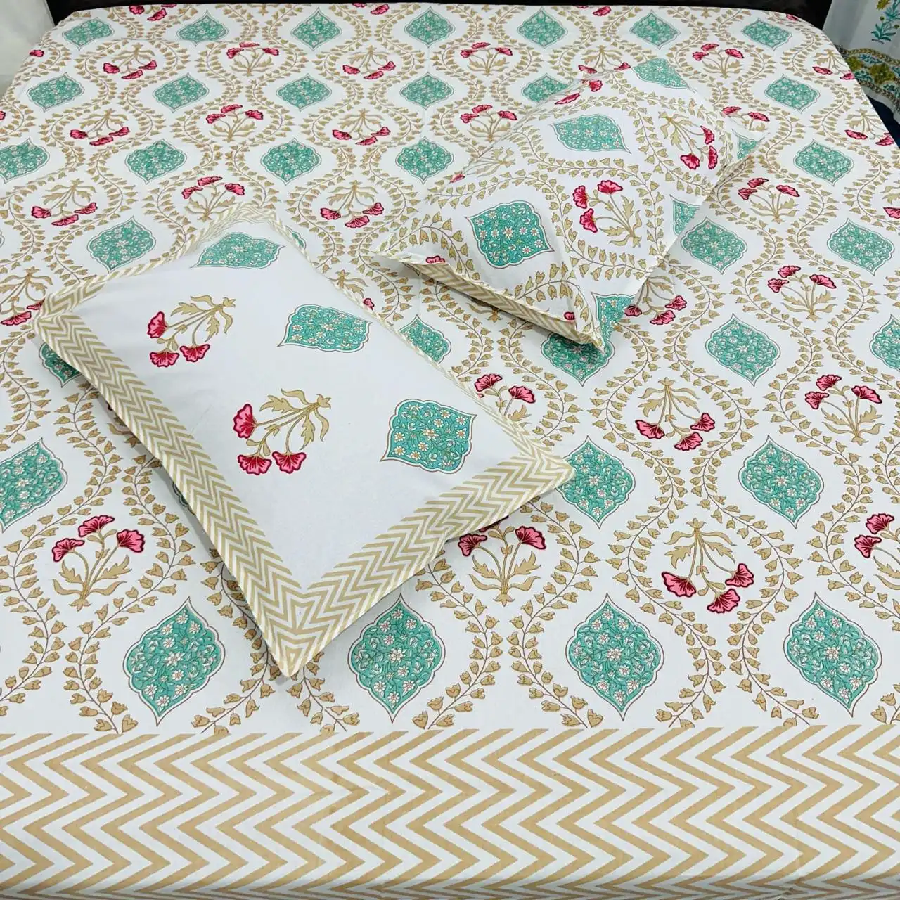 King Size Cotton Print Bedsheet - MP 11