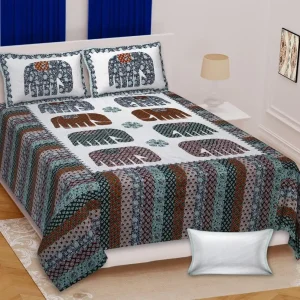 Barmeri Collection King Size Cotton Print Bedsheet - MP 25