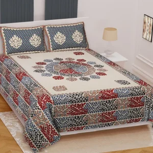 Barmeri Collection King Size Cotton Print Bedsheet - MP 27