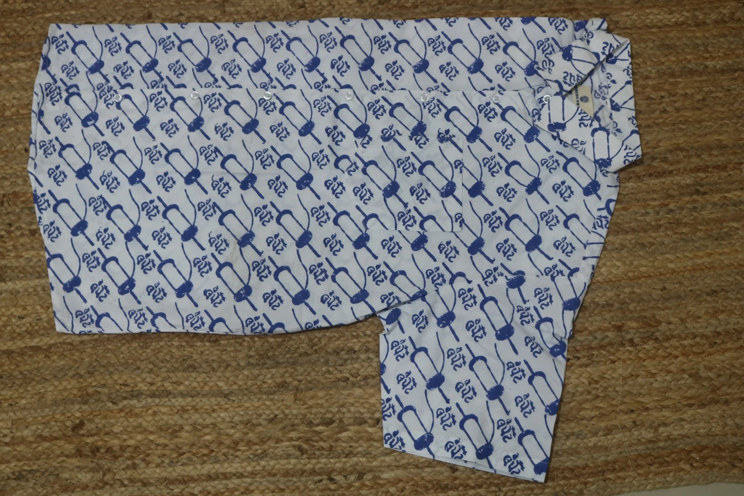 Hand Block Printed Men Shirt - 05