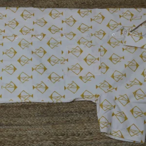 Hand Block Printed Men Shirt - 10