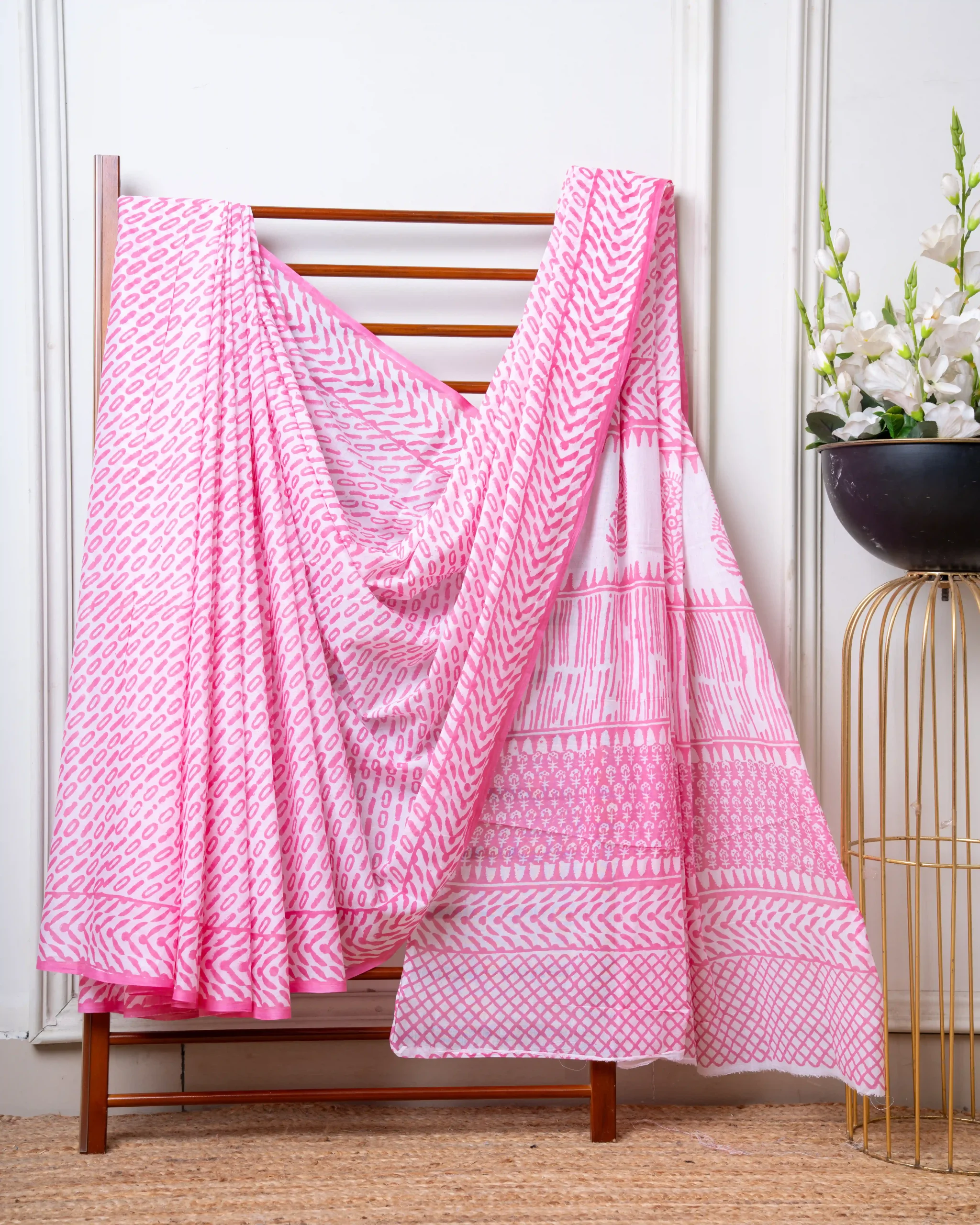 Baroda Prints Hand Block Printed Sarees - 108 - Image 3