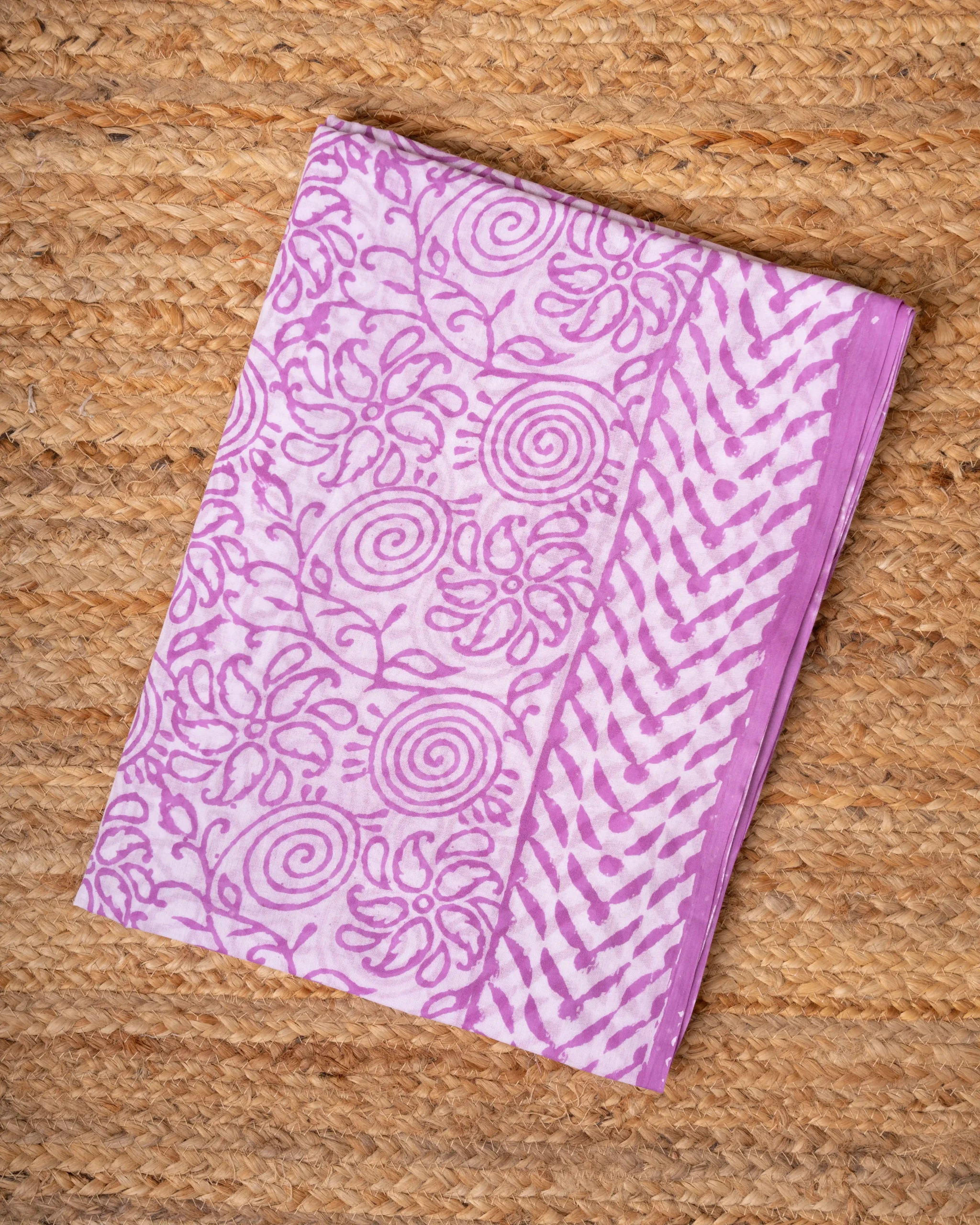 Baroda Prints Hand Block Printed Sarees - 109