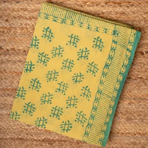 Baroda Prints Colored Hand Block Printed Sarees - 111