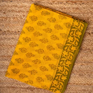 Baroda Prints Colored Hand Block Printed Sarees - 113