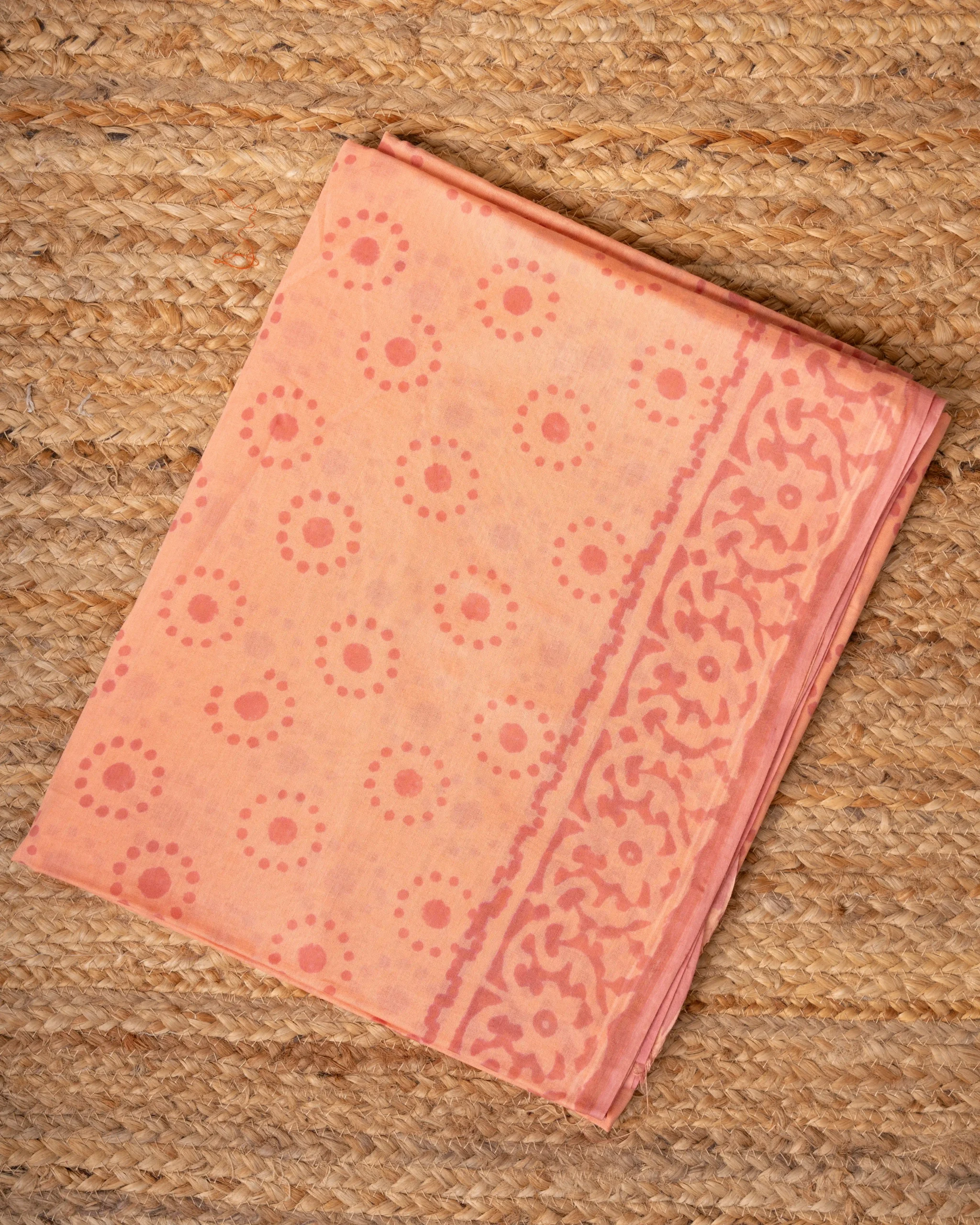 Baroda Prints Colored Hand Block Printed Sarees - 114