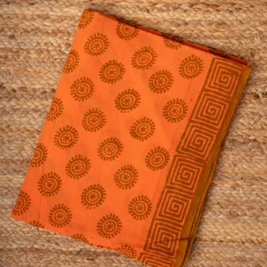 Baroda Prints Colored Hand Block Printed Sarees - 117