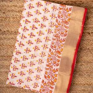 Baroda Prints Hand Block Printed Sarees - 121