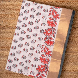 Baroda Prints Hand Block Printed Sarees - 122