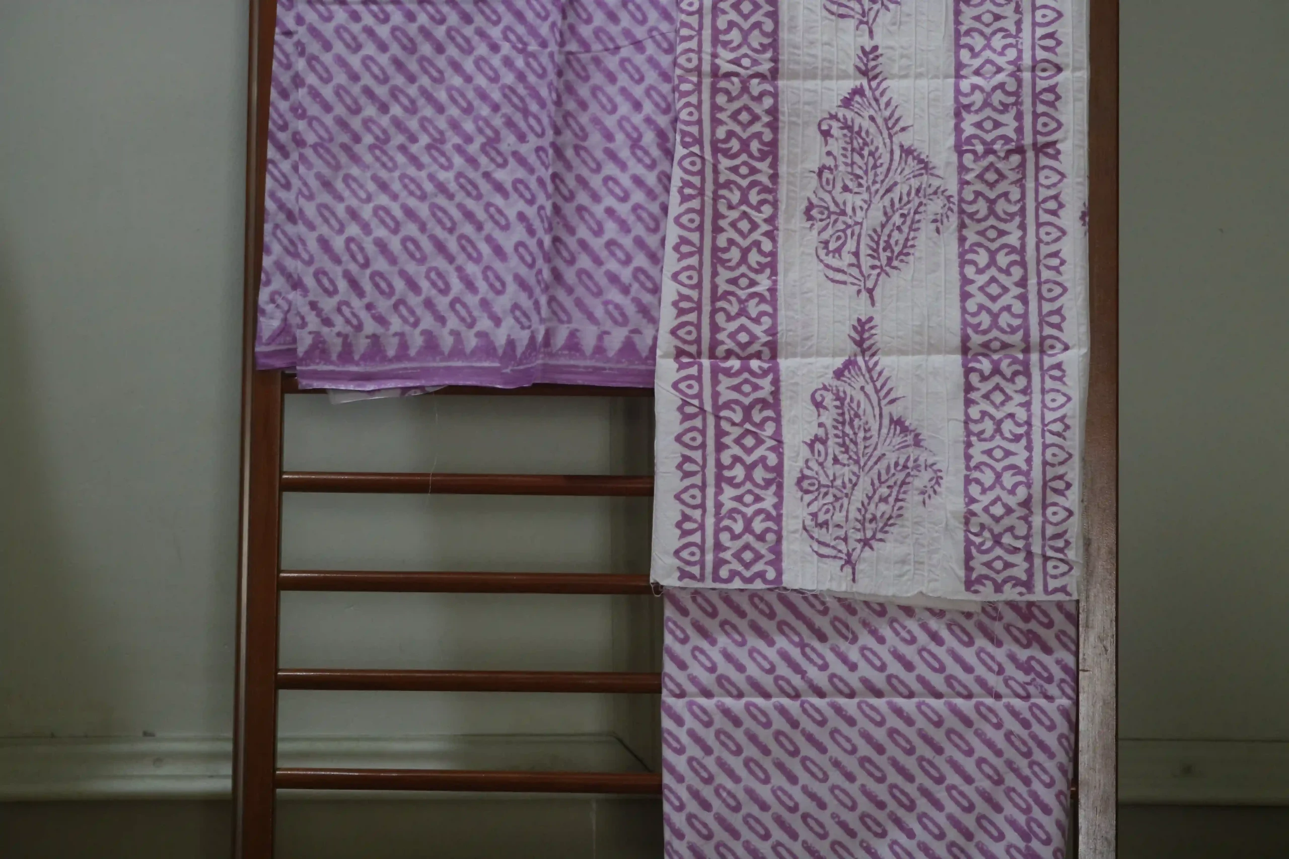 Hand Block Printed Dress Material (Unstiched) - 206 - Image 3