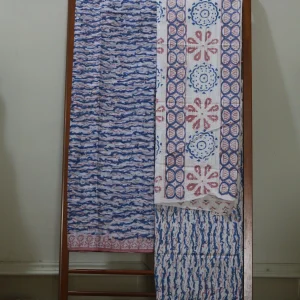 Hand Block Printed Dress Material (Unstiched) - 207