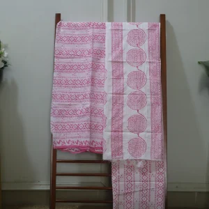 Hand Block Printed Dress Material (Unstiched) - 208