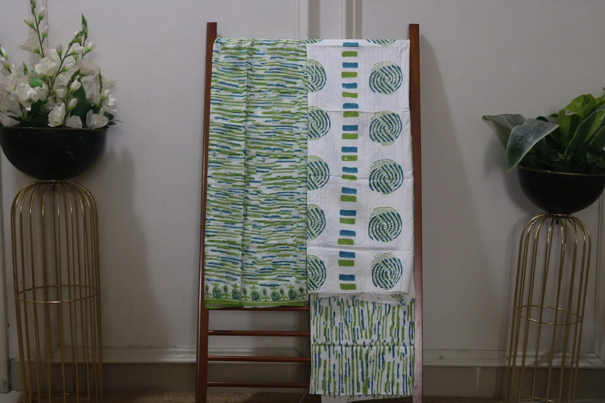 Hand Block Printed Dress Material (Unstiched) - 209