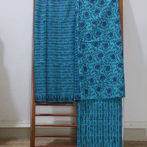 Hand Block Printed Dress Material (Unstiched) - 214