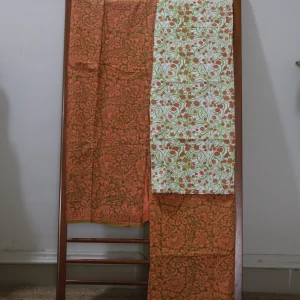 Hand Block Printed Dress Material (Unstiched) - 223