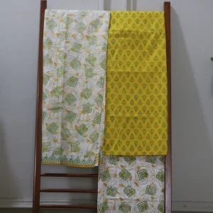 Hand Block Printed Dress Material (Unstiched) - 224