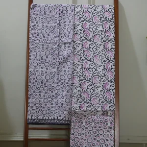 Hand Block Printed Dress Material (Unstiched) - 231