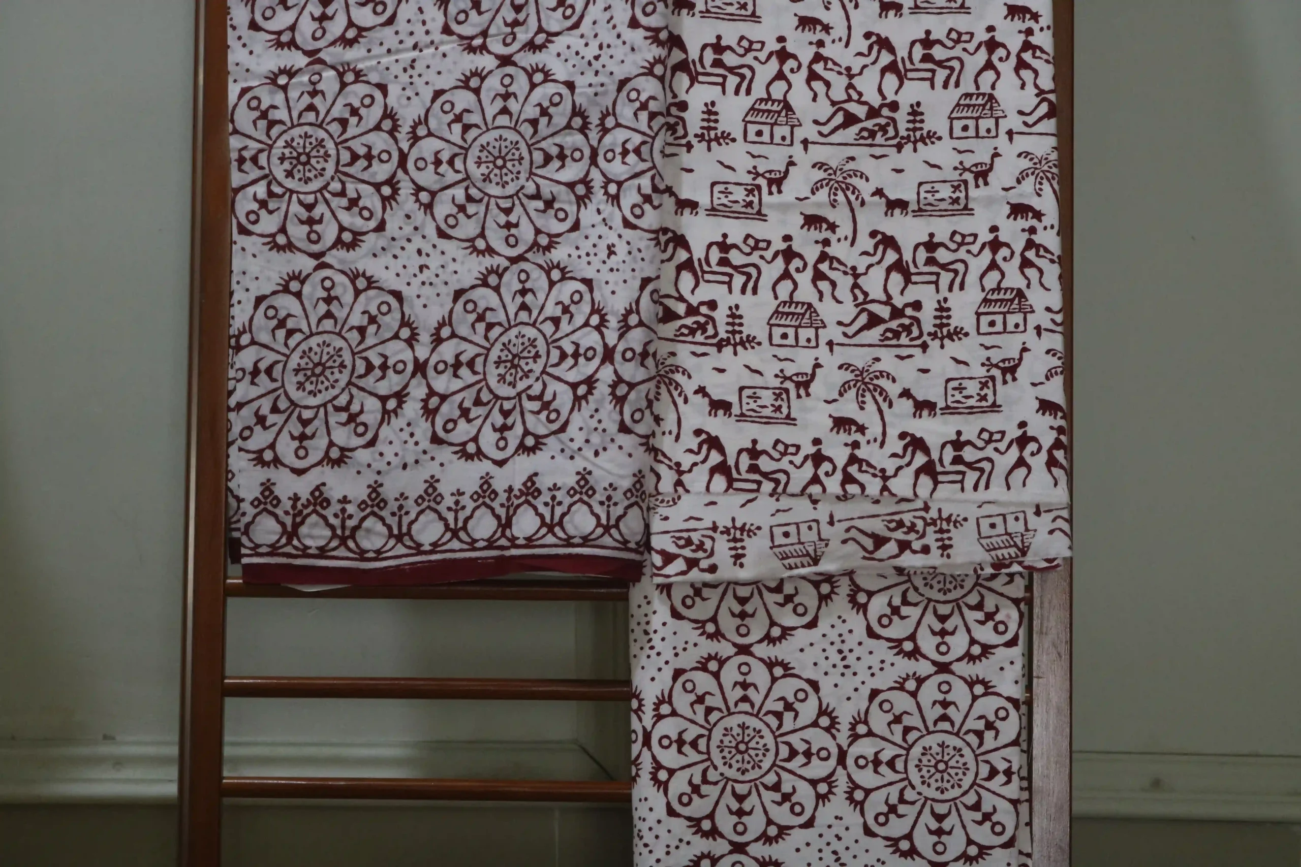 Hand Block Printed Dress Material (Unstiched) - 232 - Image 2