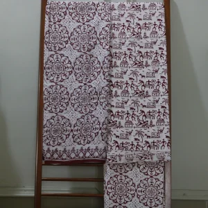 Hand Block Printed Dress Material (Unstiched) - 232