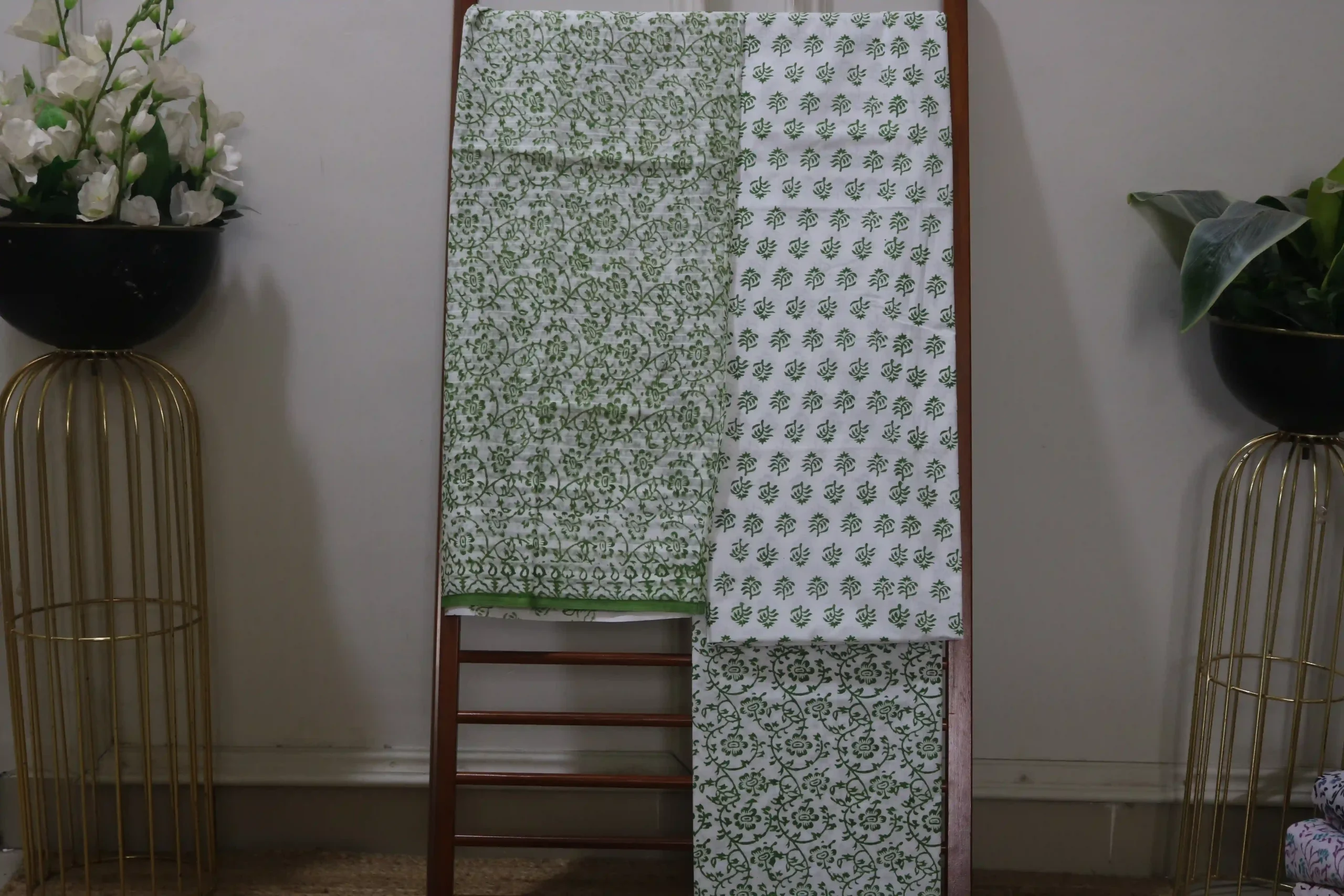 Hand Block Printed Dress Material (Unstiched) - 236