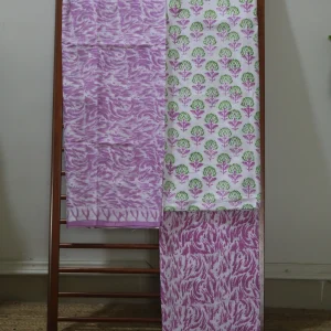 Hand Block Printed Dress Material (Unstiched) - 238