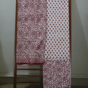 Hand Block Printed Dress Material (Unstiched) - 239