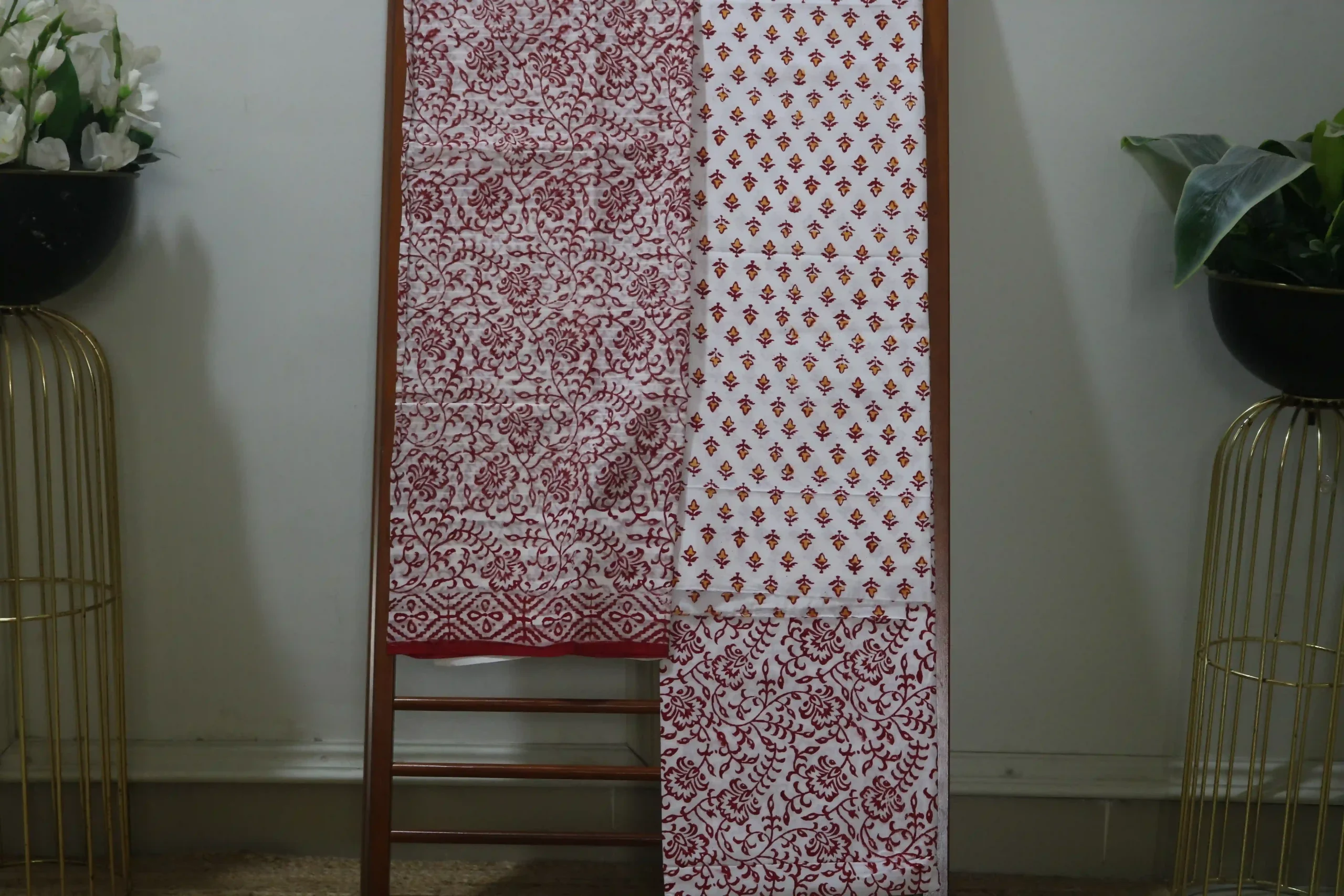 Hand Block Printed Dress Material (Unstiched) - 239