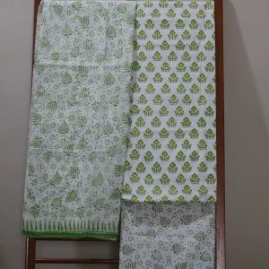 Hand Block Printed Dress Material (Unstiched) - 240