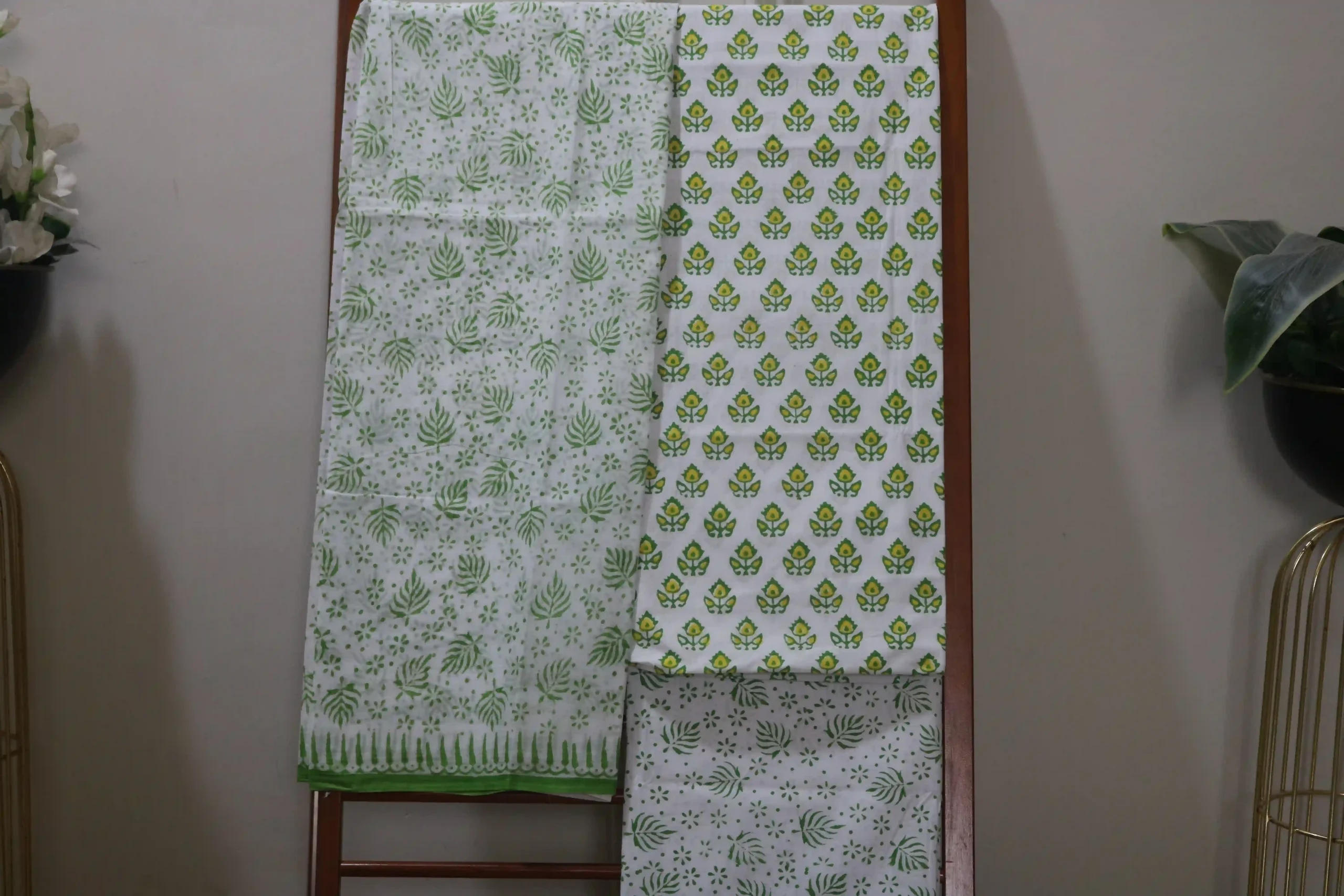 Hand Block Printed Dress Material (Unstiched) - 240