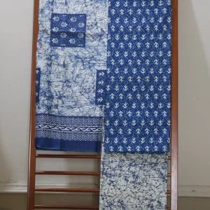 Hand Block Printed Dress Material (Unstiched) - 251