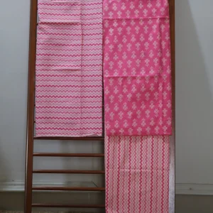 Hand Block Printed Dress Material (Unstiched) - 253