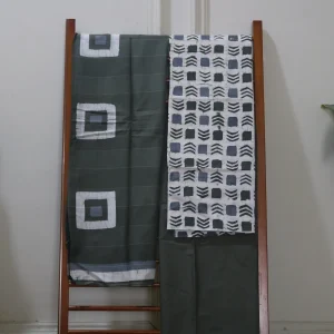 Cotton Hand Blocked Wax Batik Dress Material (Unstitched) - ST102