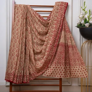 Baroda Prints Colored Hand Block Printed Sarees - BP20