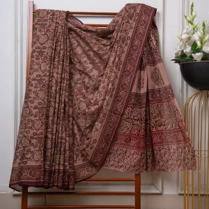 Baroda Prints Colored Hand Block Printed Sarees - BP21
