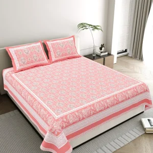 Aravali Collection King Size Cotton Screen Print Bedsheet - MP 05