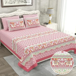 Raider Collection King Size Cotton Screen Print Bedsheet - MP 21