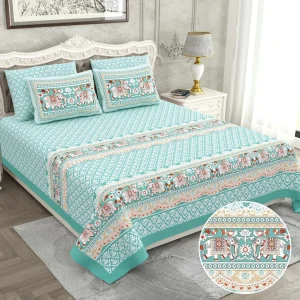 Raider Collection King Size Cotton Screen Print Bedsheet - MP 22