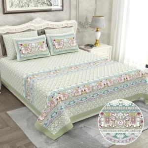 Raider Collection King Size Cotton Screen Print Bedsheet - MP 23