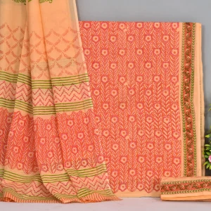 Cotton Hand Block Printed Dress Material (Unstitched) - MP011